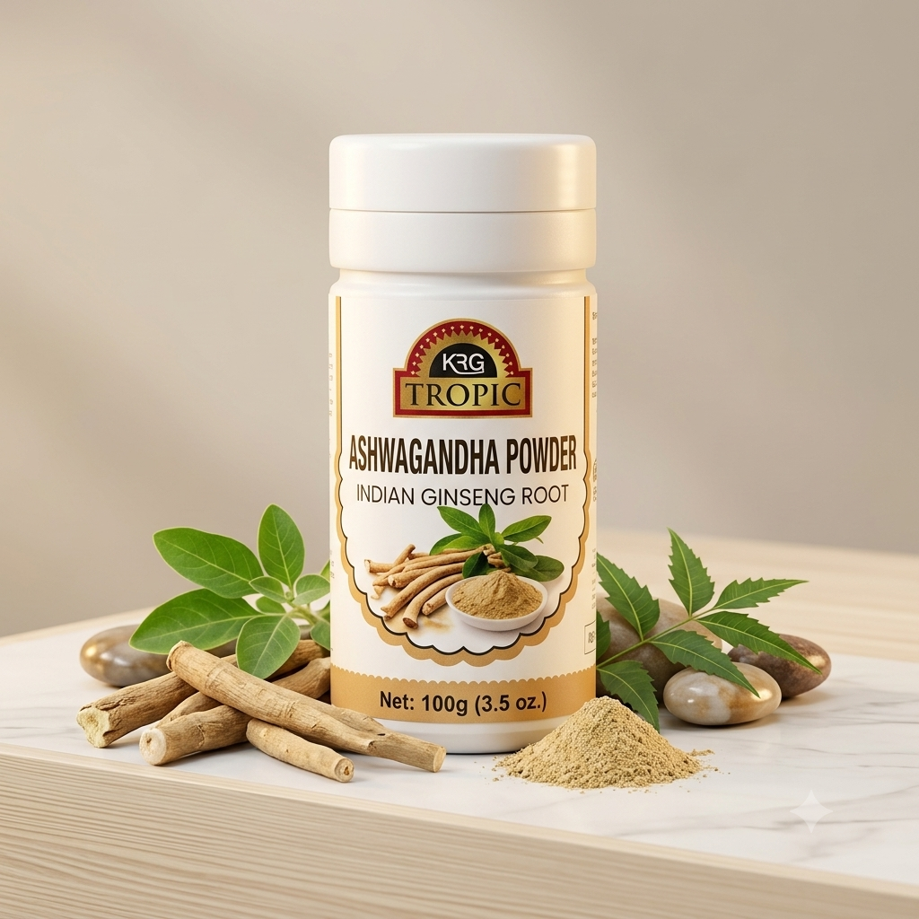KRG Tropic Ashwagandha Powder (Indian Ginseng Root) - 100g