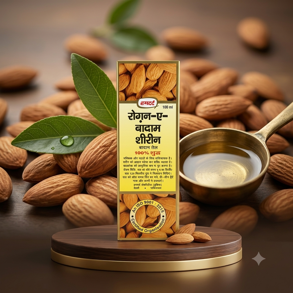 Hamdard Roghan Badam Shirin - 100ml Pure Almond Oil