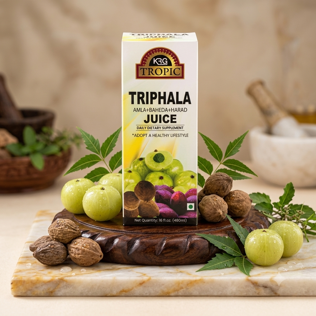 KRG Tropic Triphala Juice (Amla + Baheda + Harad) - 480ml (16 fl oz)