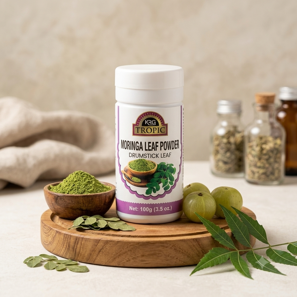 KRG Tropic Moringa Leaf Powder (Drumstick Leaf) - 100g