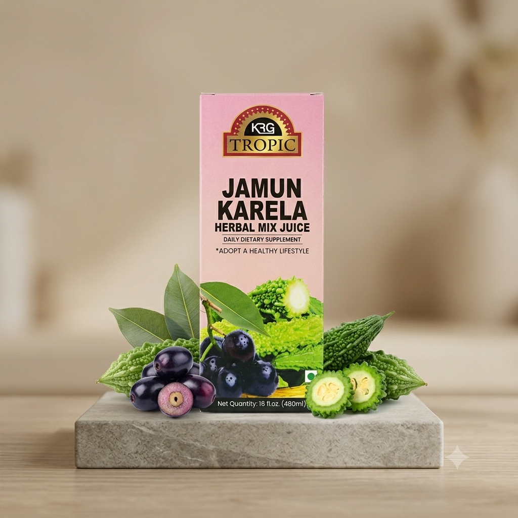 KRG Tropic Jamun Karela Herbal Mix Juice - 480ml (18 fl oz)