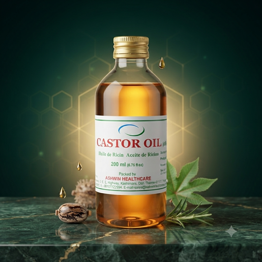 Ashwin Healthcare Castor Oil - 200ml (6.76 fl oz)