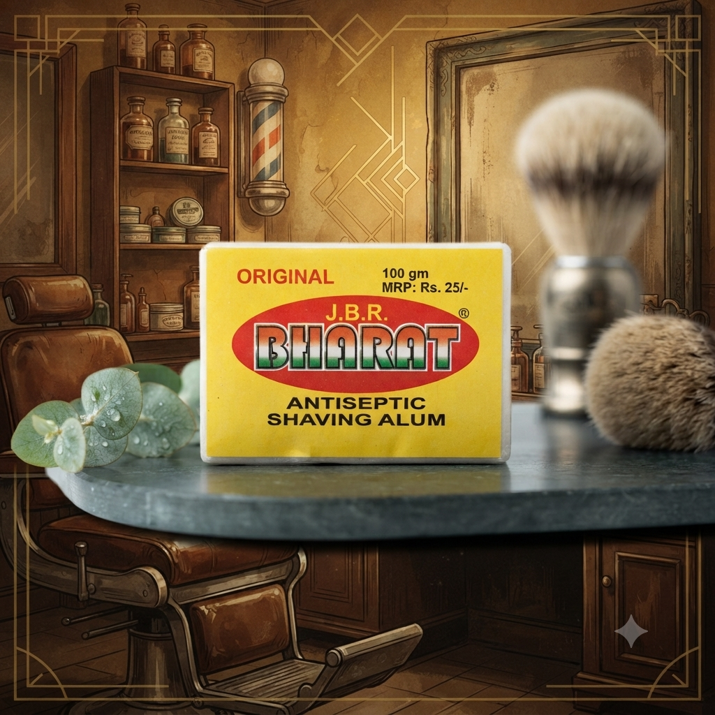 J.B.R. Bharat Original Antiseptic Shaving Alum (100g)
